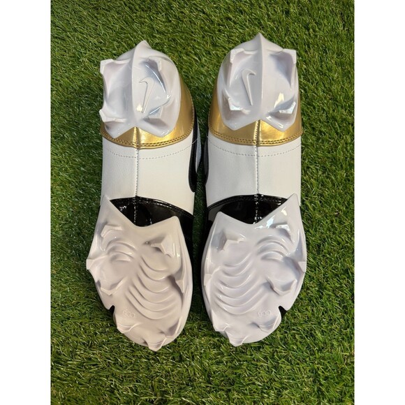 Nike Jordan 1 Low TD Cleat Patent Gold Toe Football Cleats Men 10.5 FJ6245-701 main image 11